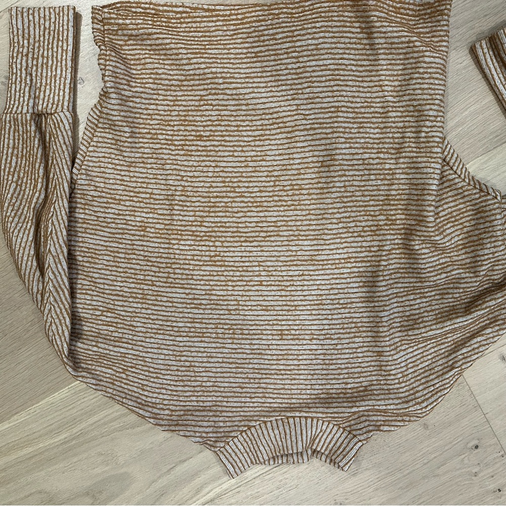 Striped Brown and Cream Sweater